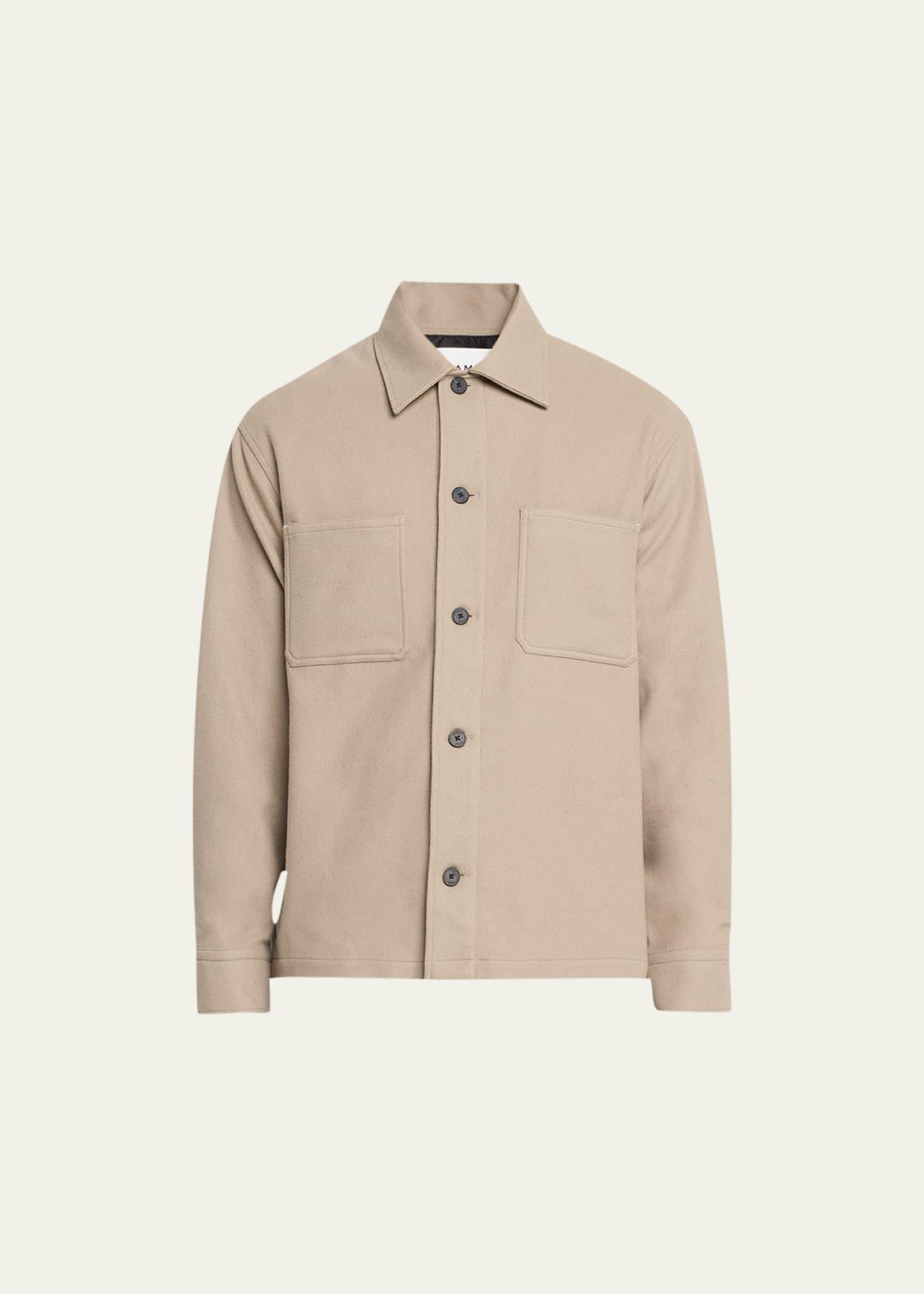 FRAME Virgin Wool Blend Overshirt Product Image