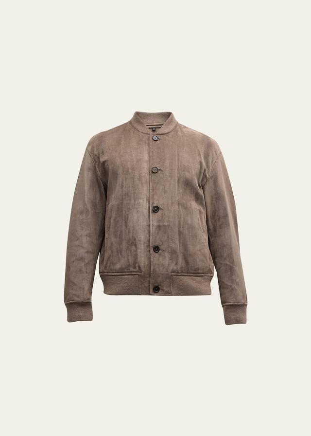 Mens Suede Blouson Jacket Product Image