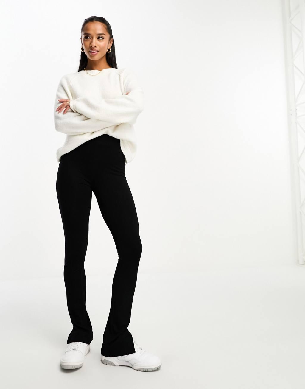 ASOS DESIGN Petite legging with side split Product Image