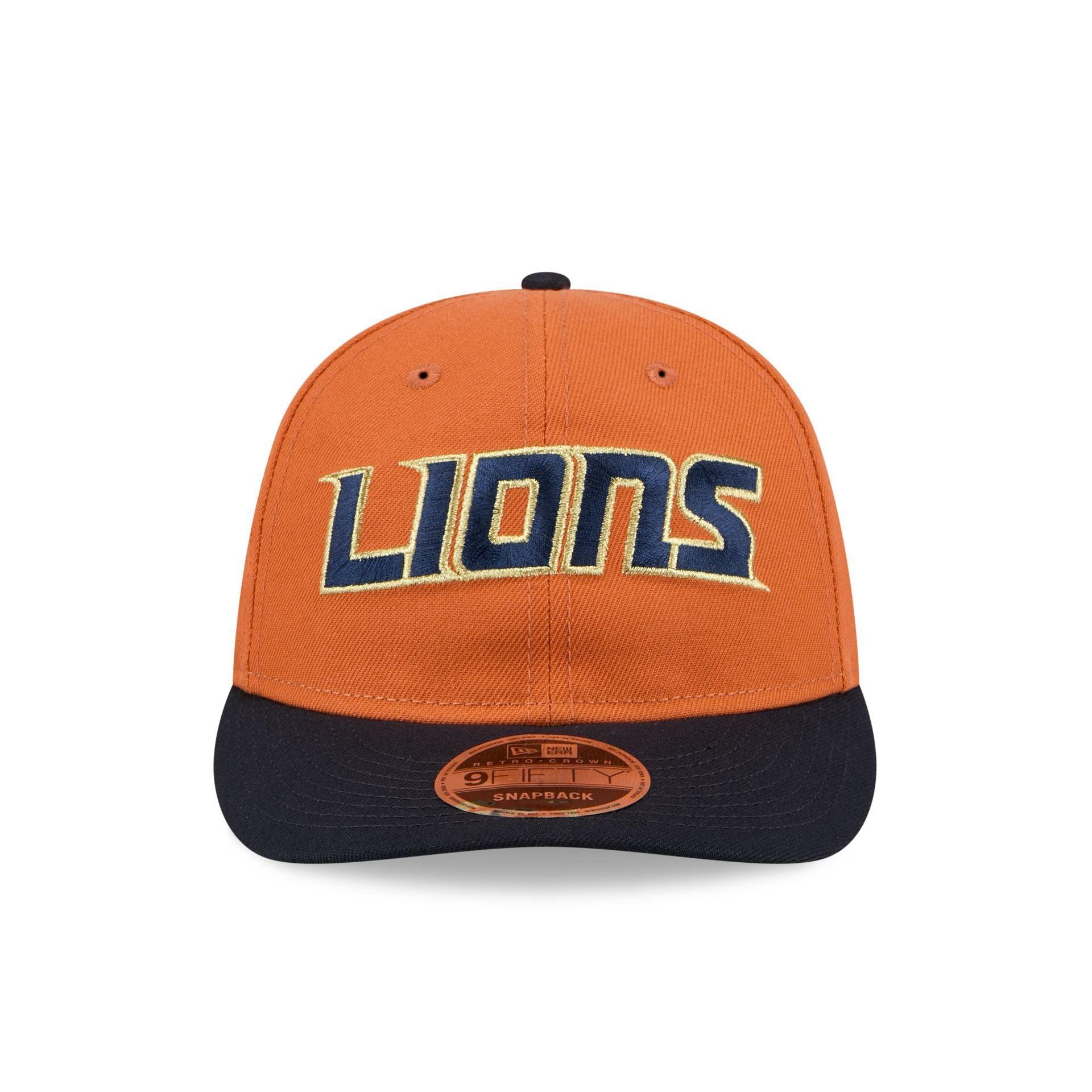 Detroit Lions Gold Wood Retro Crown 9FIFTY Snapback Hat Male Product Image