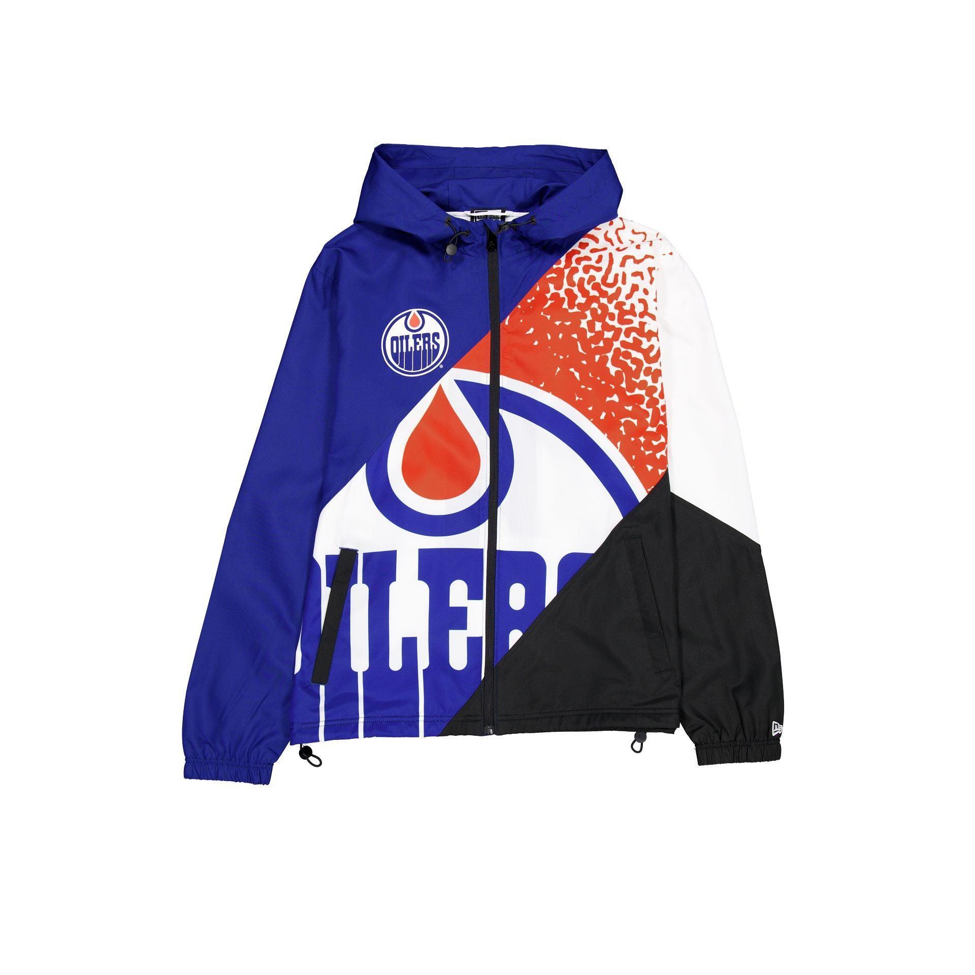 Edmonton Oilers Sport Classics Color Block Windbreaker Male Product Image