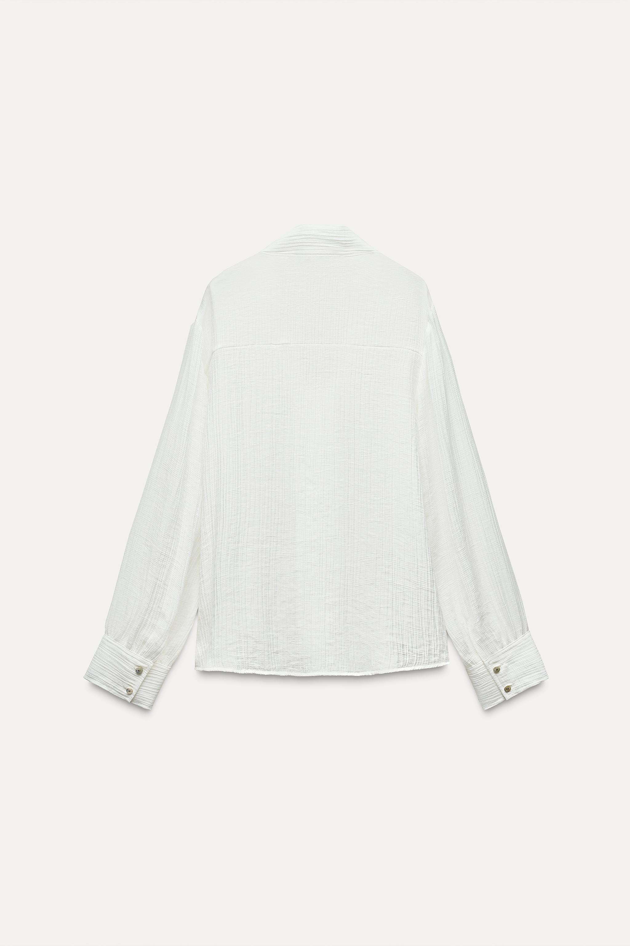 FLOWY BLOUSE WITH TIE Product Image