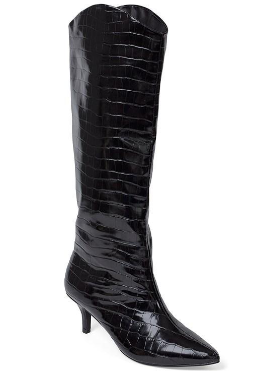 Faux Croc Boots Product Image