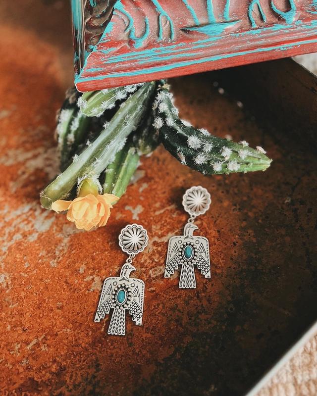 Thunderbird Turquoise Post Earrings Product Image