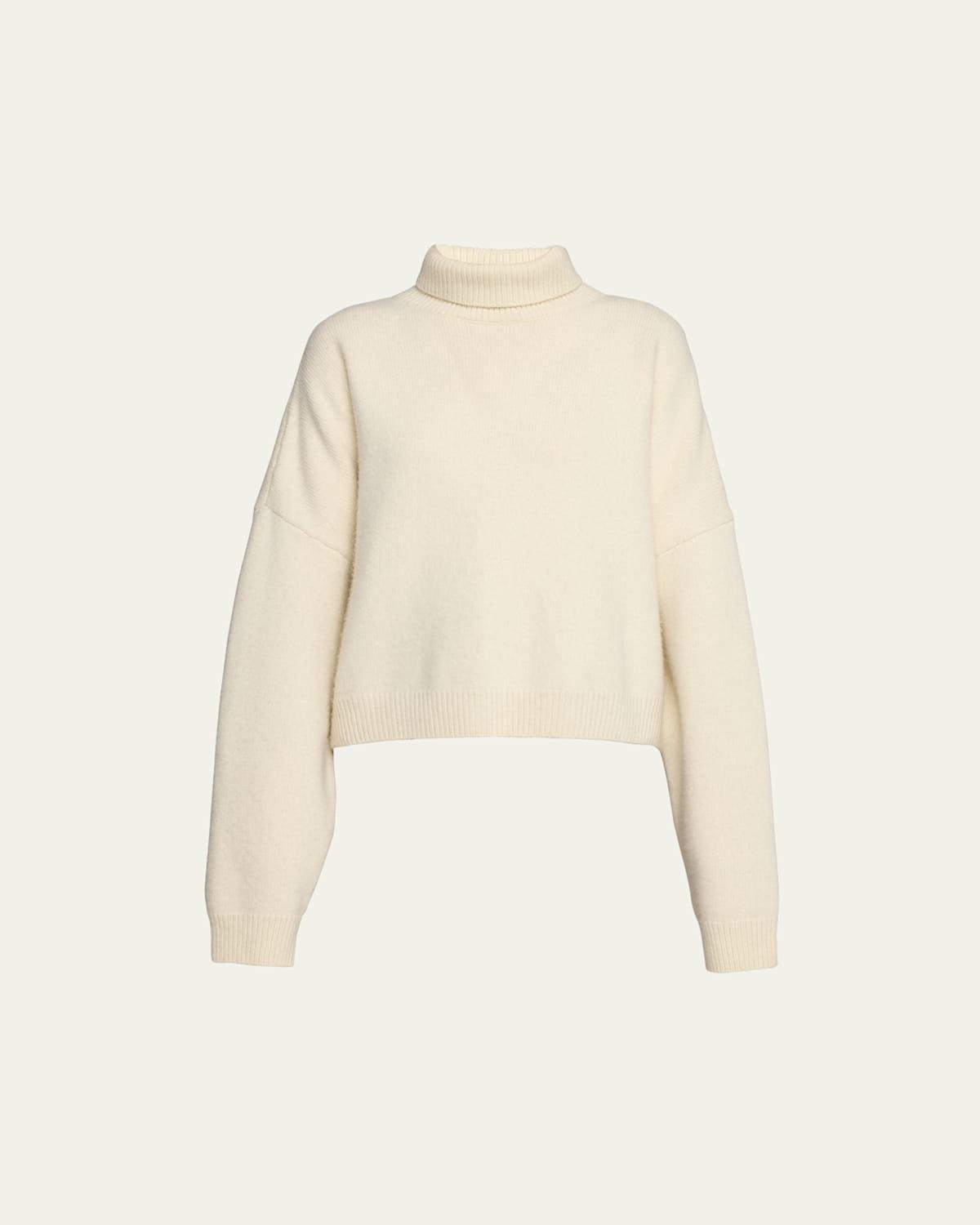 The Row Ezio Merino Wool & Cashmere Turtleneck Sweater Product Image