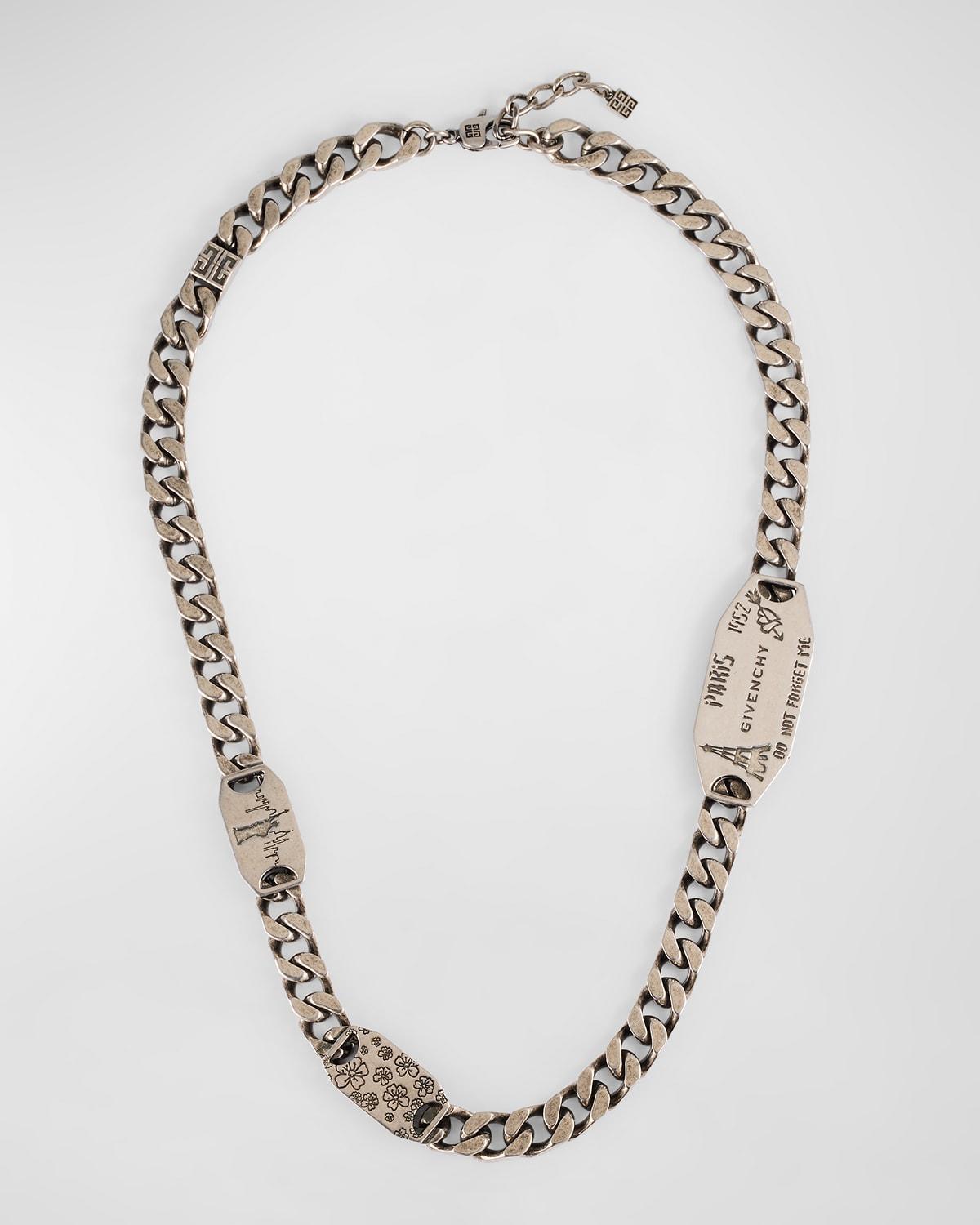 Mens City Necklace in Metal Product Image