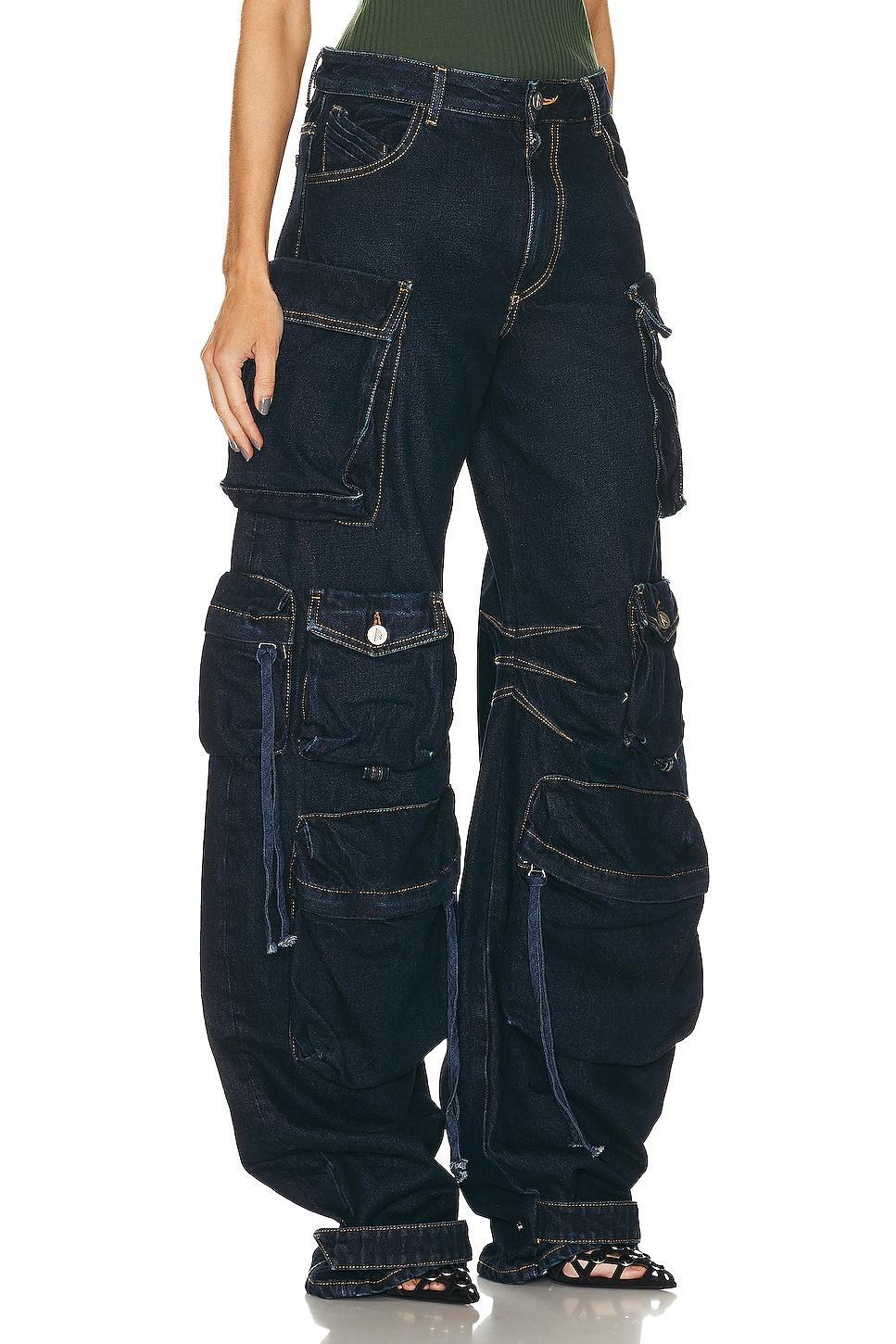 THE ATTICO Fern Long Pant in Blue Product Image