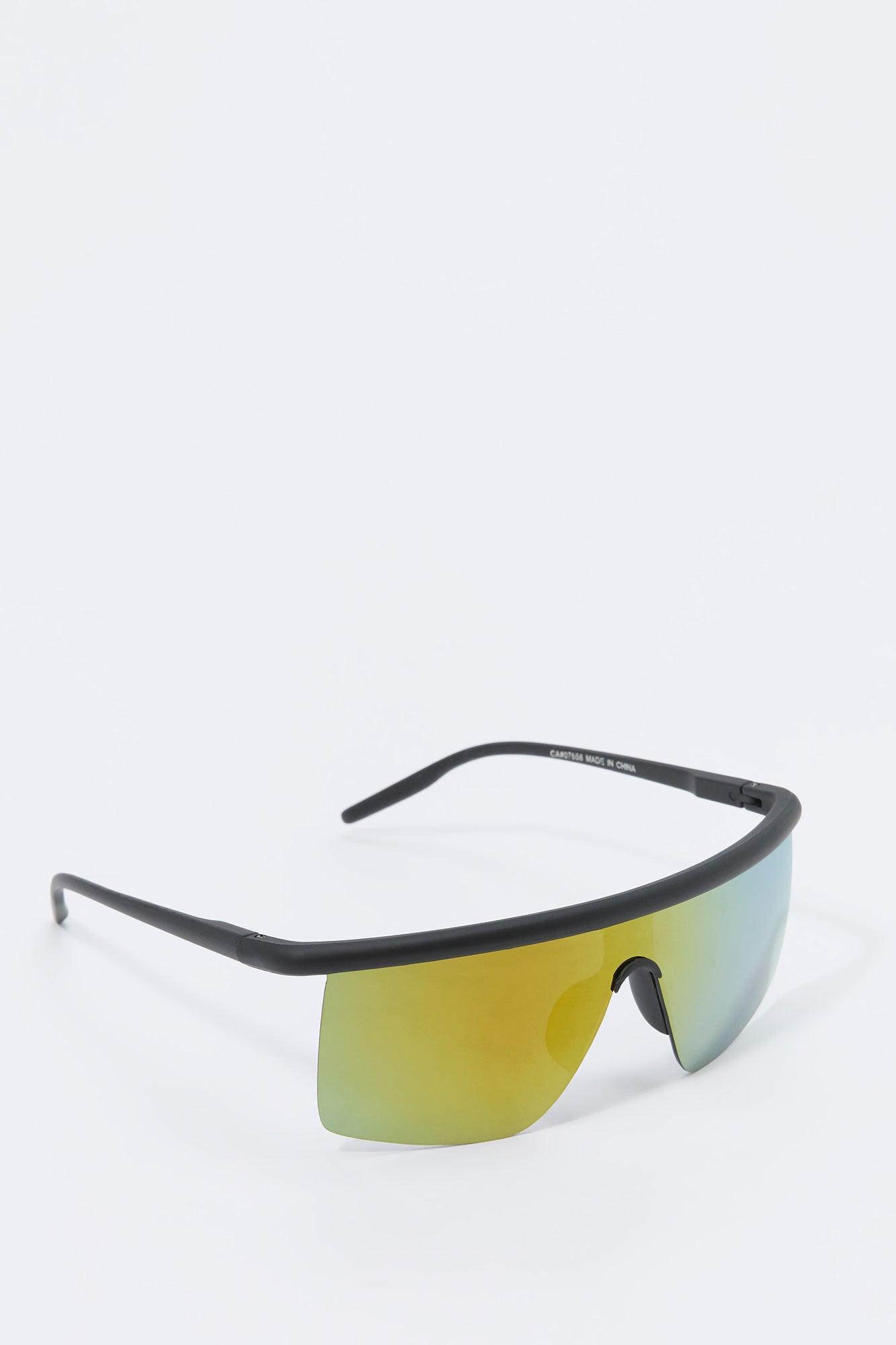 Rimless Square Shield Sunglasses Male Product Image