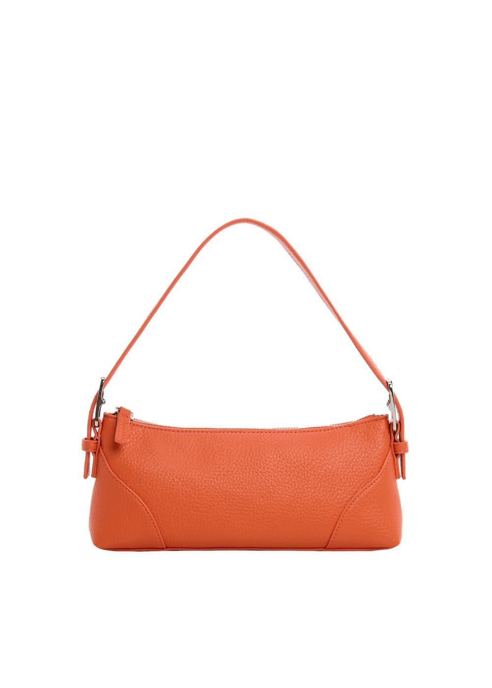 Mango Womens Buckle Detail Shoulder Bag - Light Product Image