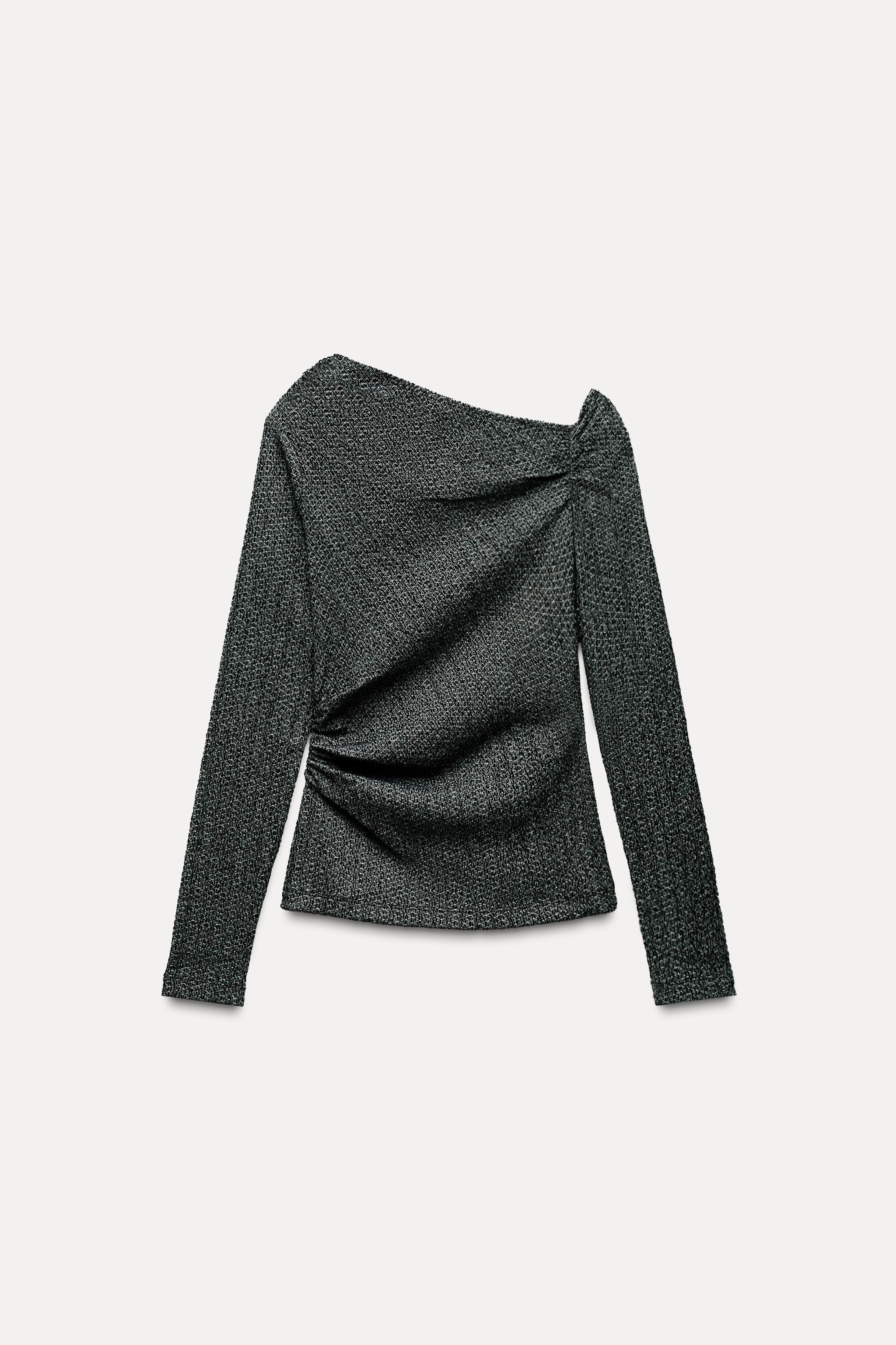 TEXTURED ASYMMETRIC TOP Product Image