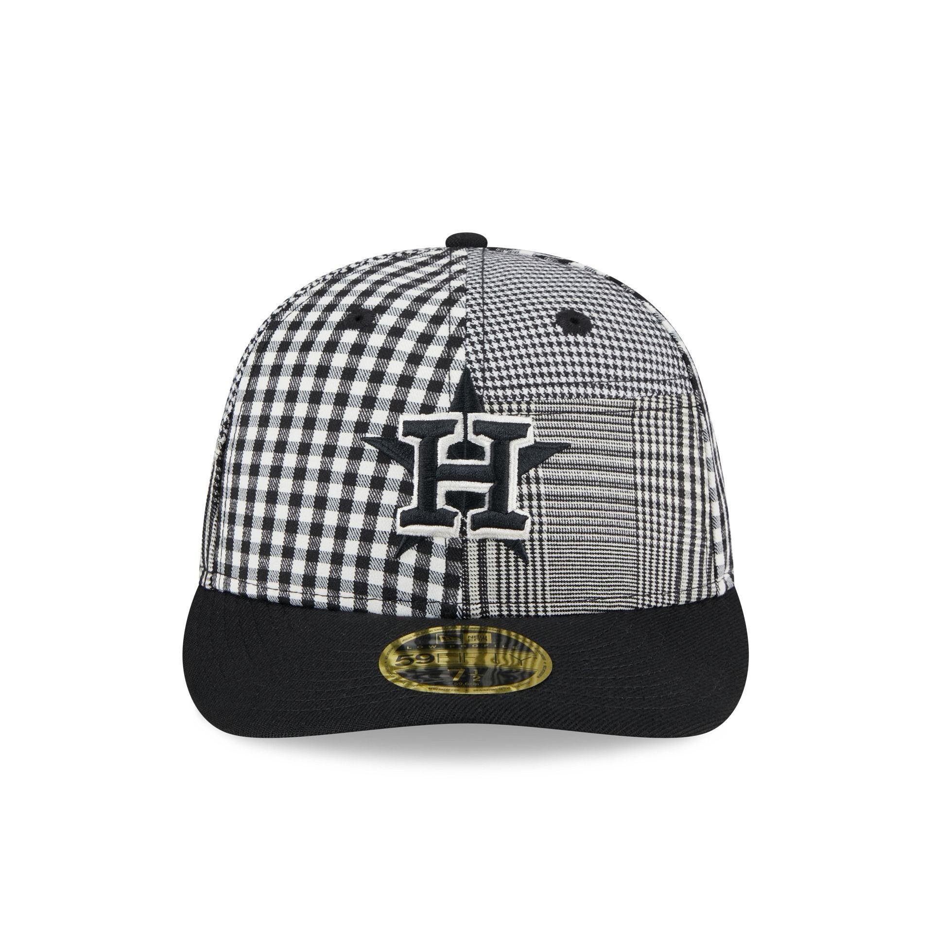 Houston Astros Patch Plaid Low Profile 59FIFTY Fitted Hat Male Product Image