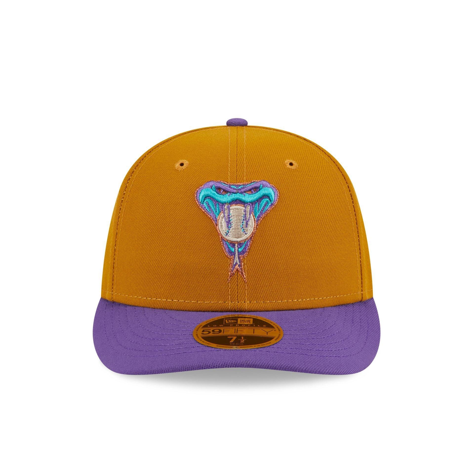 Arizona Diamondbacks Vintage Gold Low Profile 59FIFTY Fitted Hat Male Product Image