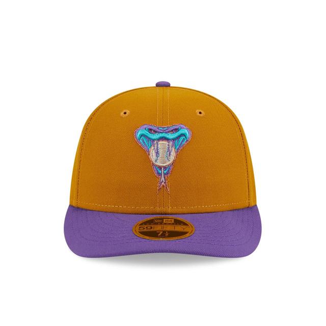 Arizona Diamondbacks Vintage Gold Low Profile 59FIFTY Fitted Hat Male Product Image