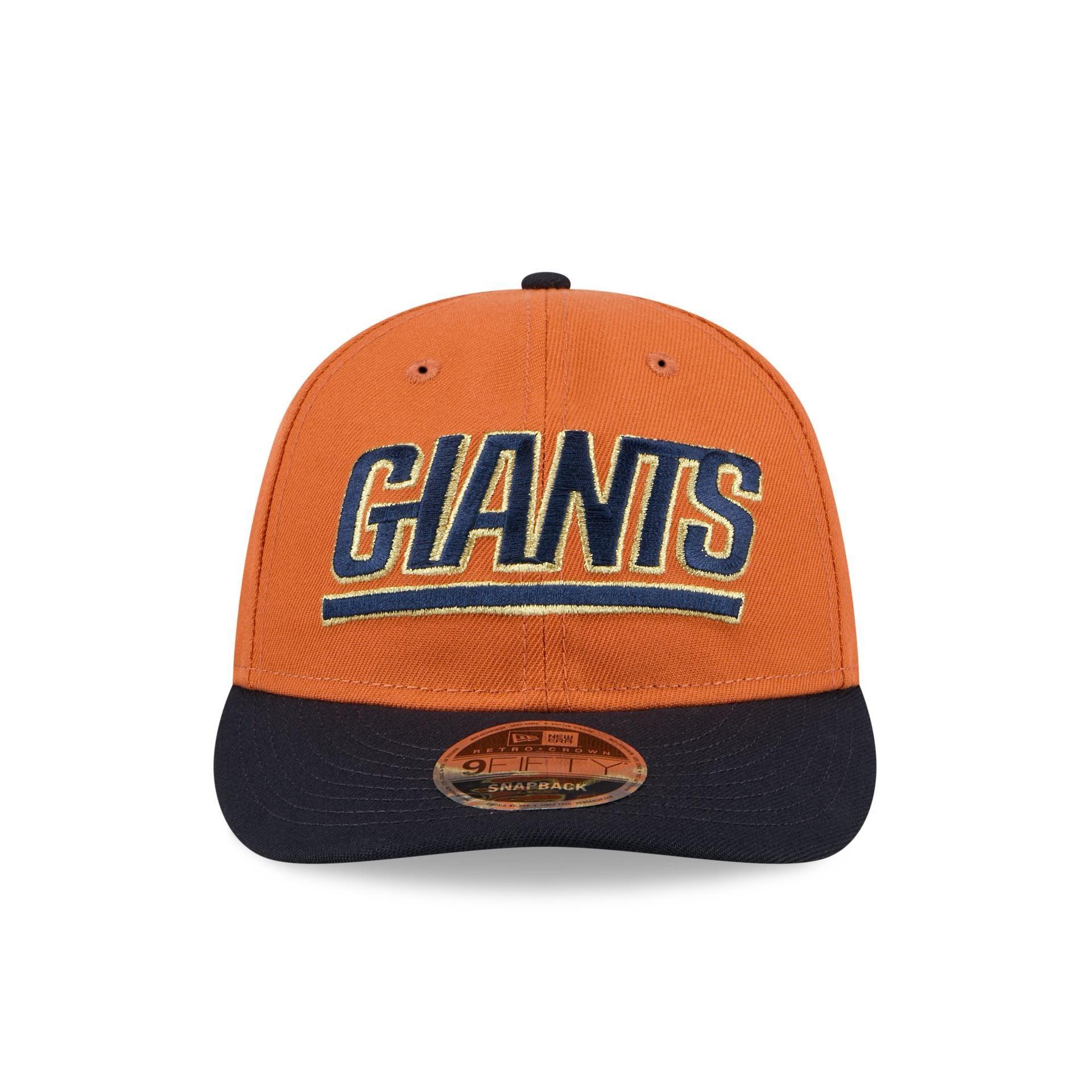 New York Giants Gold Wood Retro Crown 9FIFTY Snapback Hat Male Product Image