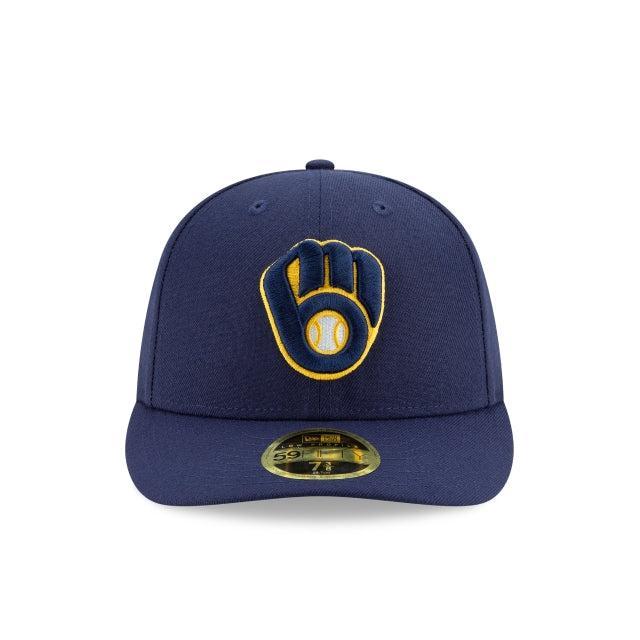 Milwaukee Brewers Authentic Collection Low Profile 59FIFTY Fitted Hat Male Product Image