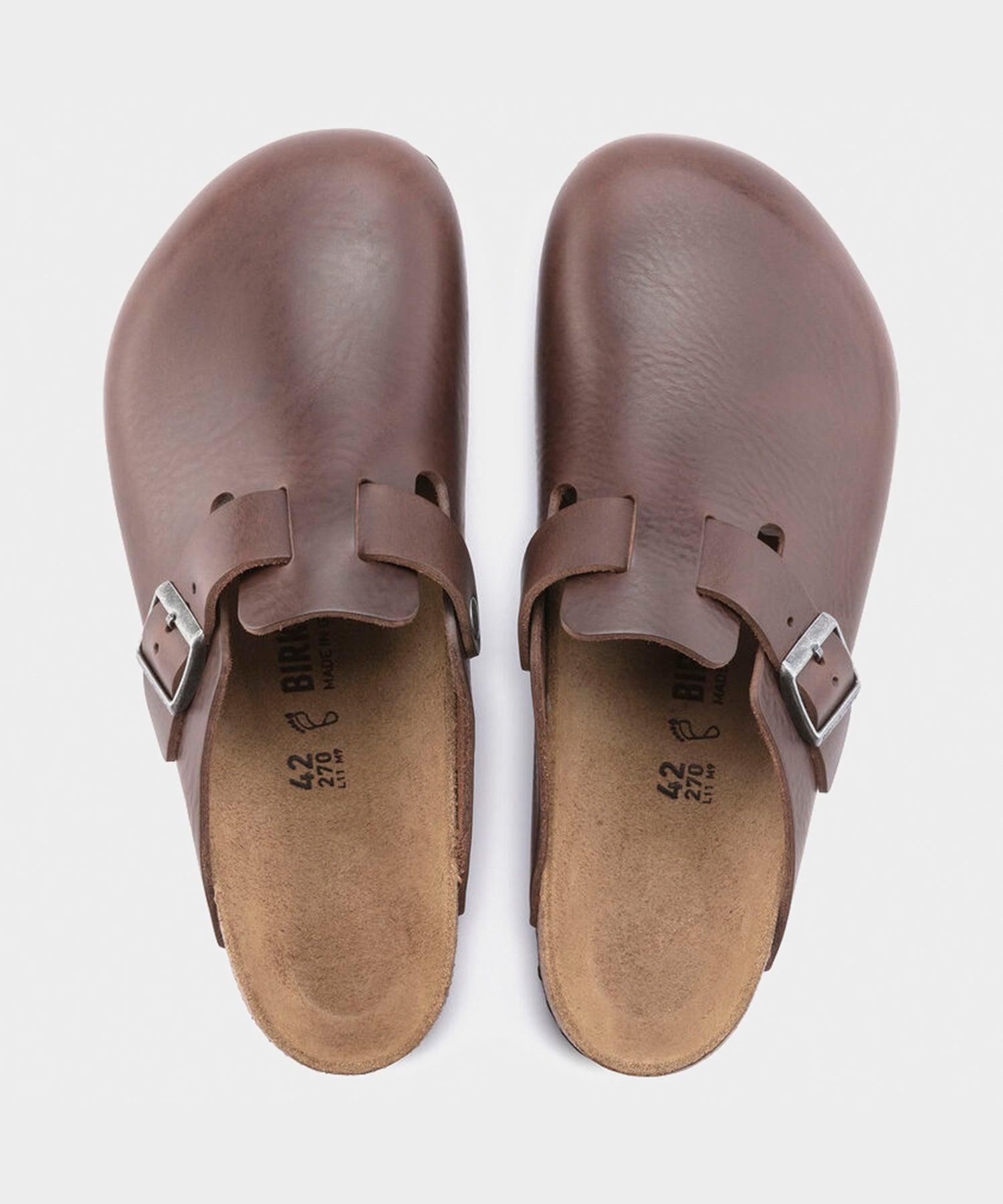 Birkenstock Boston Grip in Vintage Brown Leather Product Image