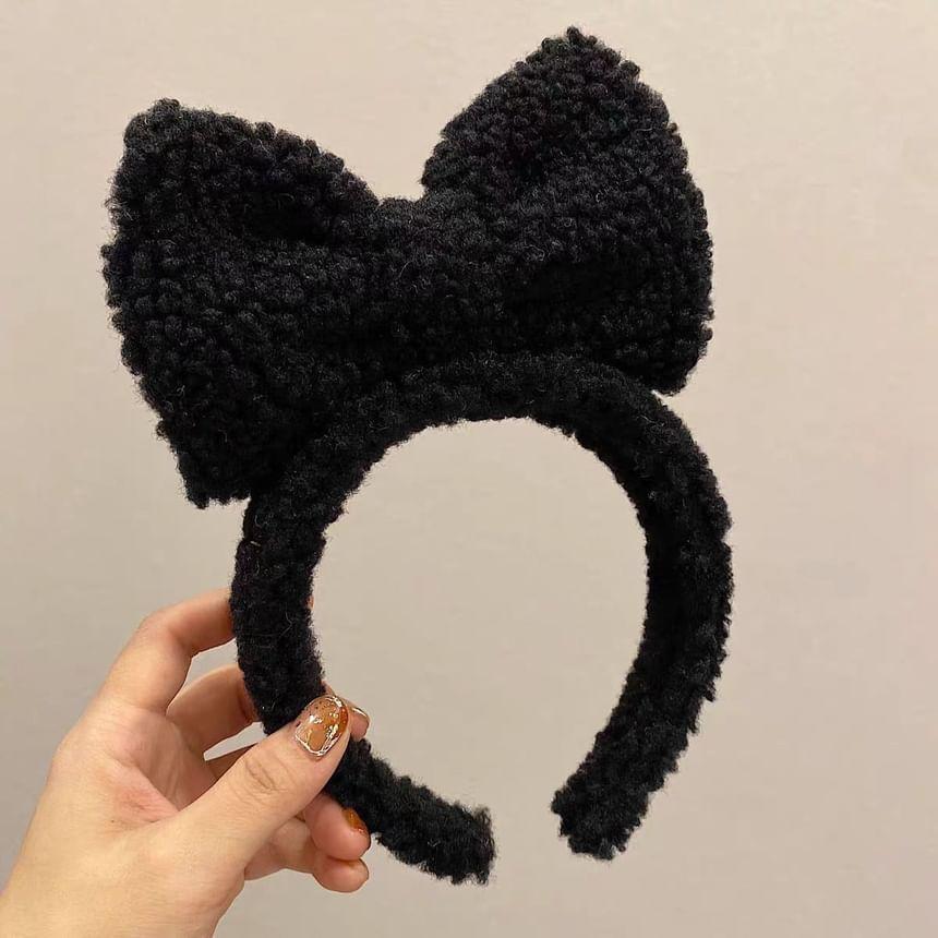 Bow Chenille Headband Product Image