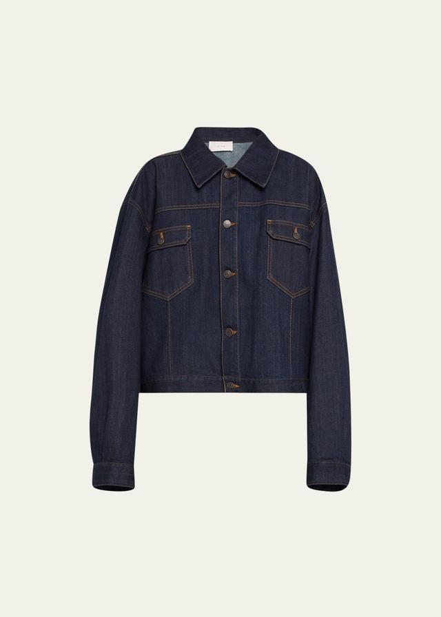 The Row Ness Denim Trucker Jacket Product Image