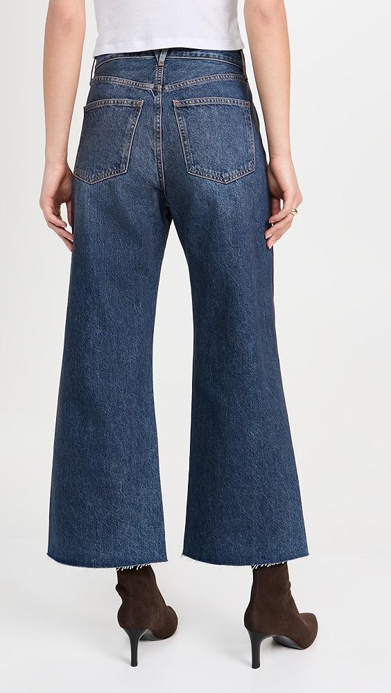 Veronica Beard Jean Taylor Cropped High Rise Wide Jeans | Shopbop Product Image