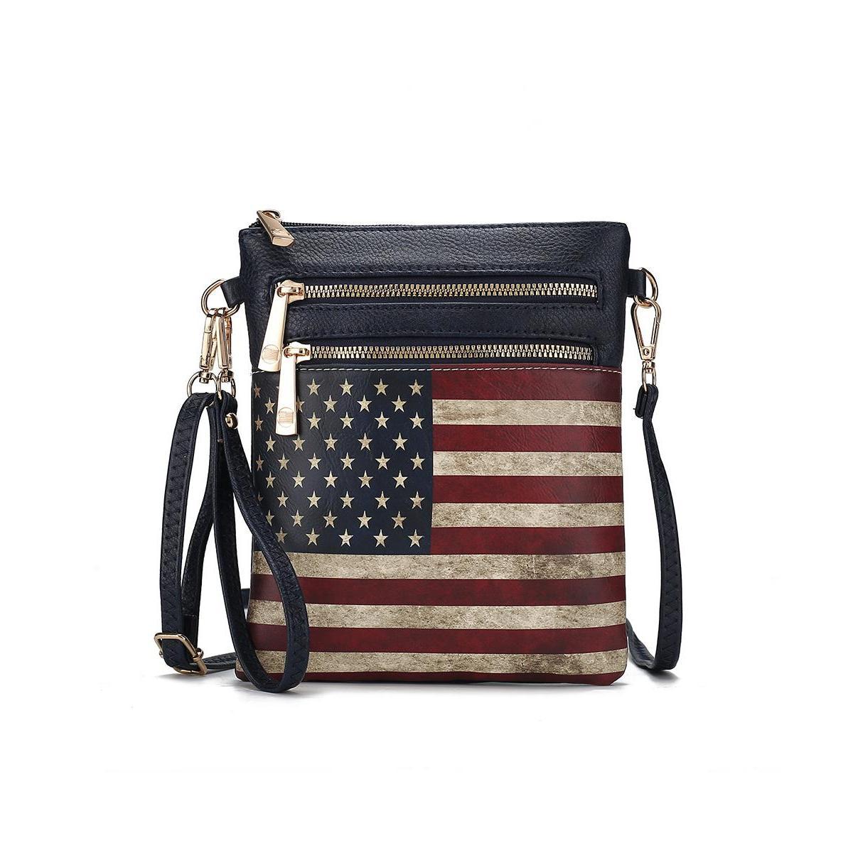 Mkf Collection Genesis Printed Flag Women s Crossbody Bag by Mia K Product Image