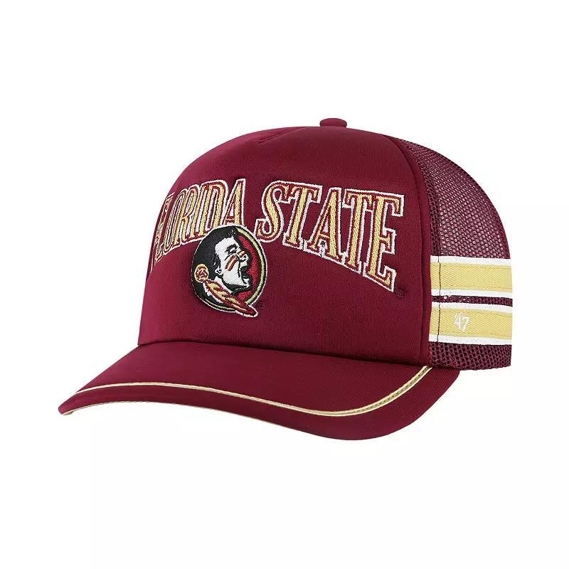 Mens 47 Garnet Florida State Seminoles Sideband Trucker Adjustable Hat Product Image