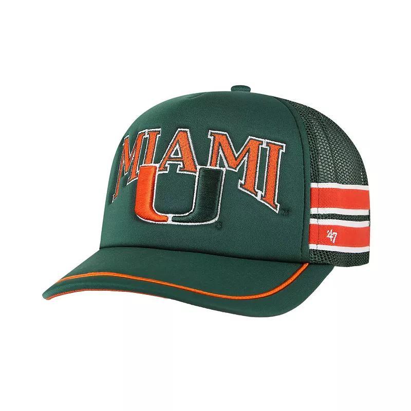 Mens 47 Miami Hurricanes Sideband Trucker Adjustable Hat Product Image