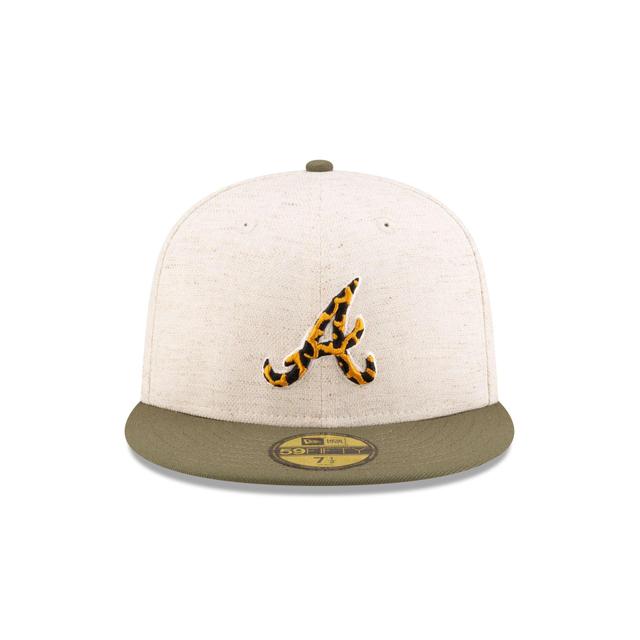 Just Caps Animal Fill Atlanta Braves 59FIFTY Fitted Hat Male Product Image