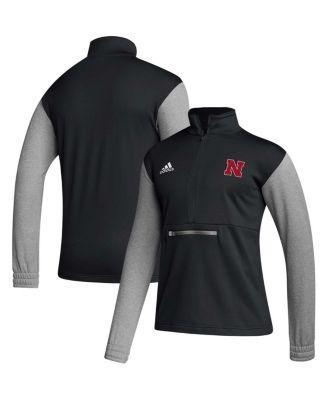 Mens adidas Nebraska Huskers Team Issue AEROREADY Quarter-Zip Jacket Product Image