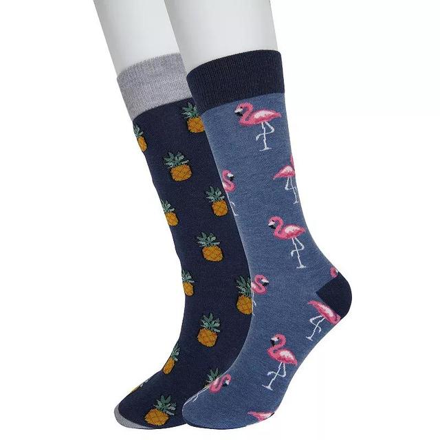 Mens Twisted Toes 2-Pack Novelty Socks, Pink Product Image