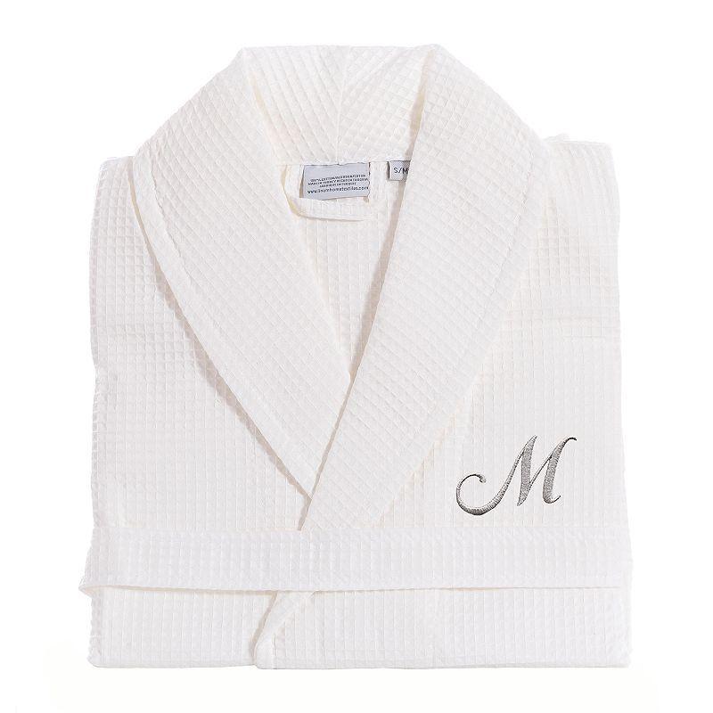 Linum Home Textiles Turkish Cotton Personalized Waffle Weave Bathrobe, Womens Product Image