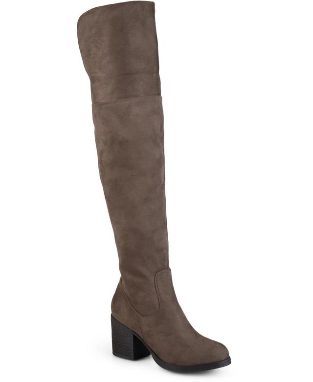 Journee Collection Womens Sana Block Heel Over The Knee Boots Product Image