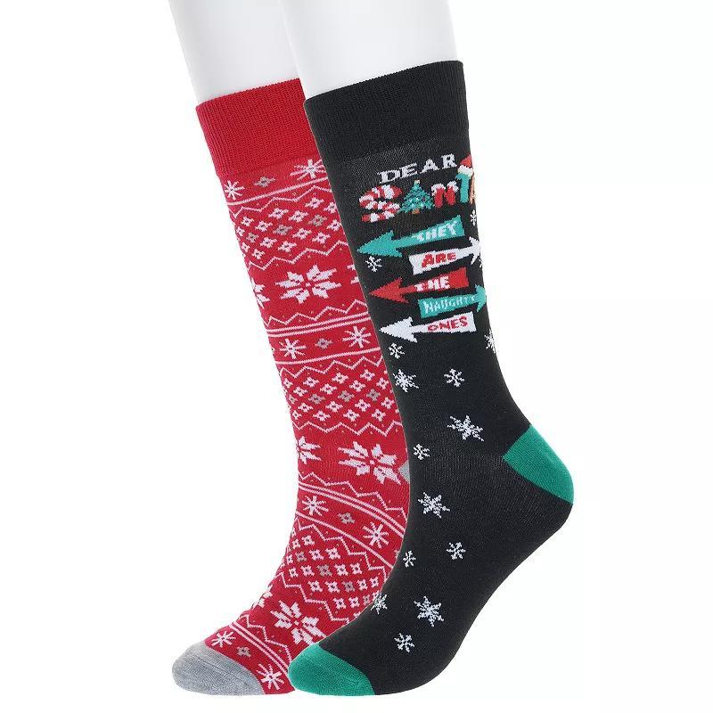 Mens Twisted Toes 2-Pack Holiday Crew Socks Product Image