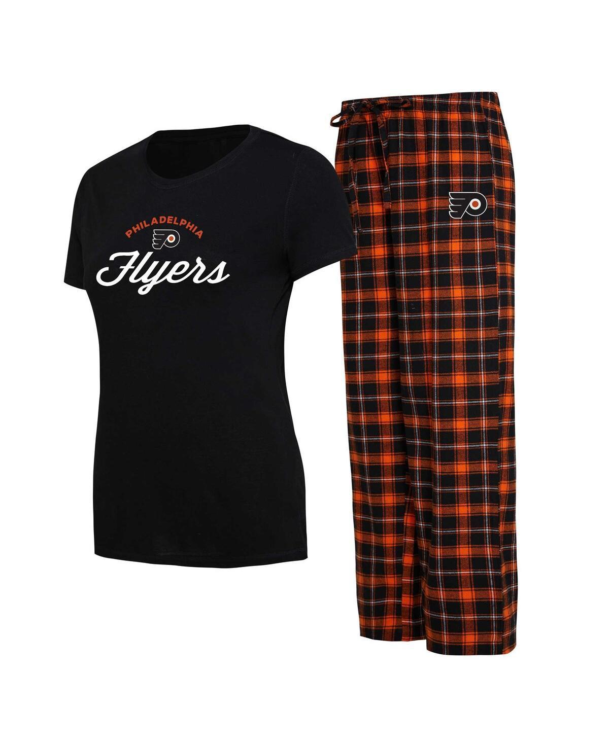 Womens Concepts Sport /Orange San Francisco Giants Arctic T-Shirt & Flannel Pants Sleep Set Product Image