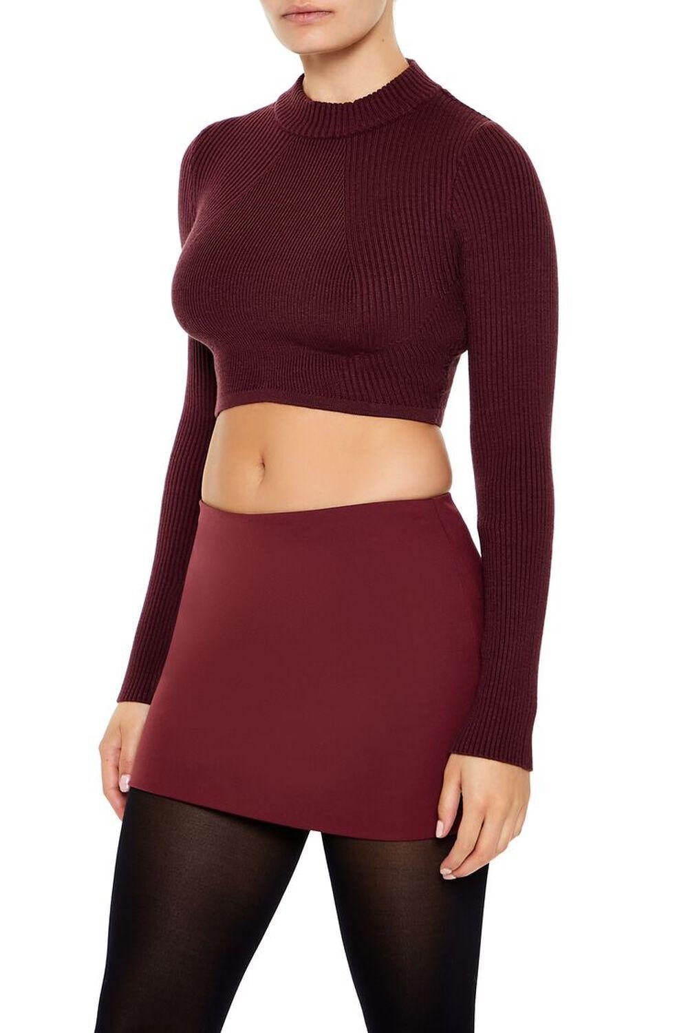 Cropped Mock Neck Sweater | Forever 21 Product Image