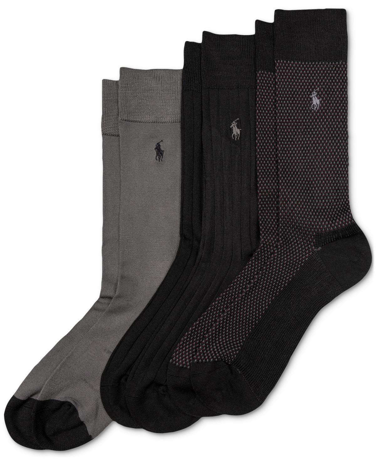 Polo Ralph Lauren Mens 3-Pk. Supersoft Birdseye Dress Socks Product Image