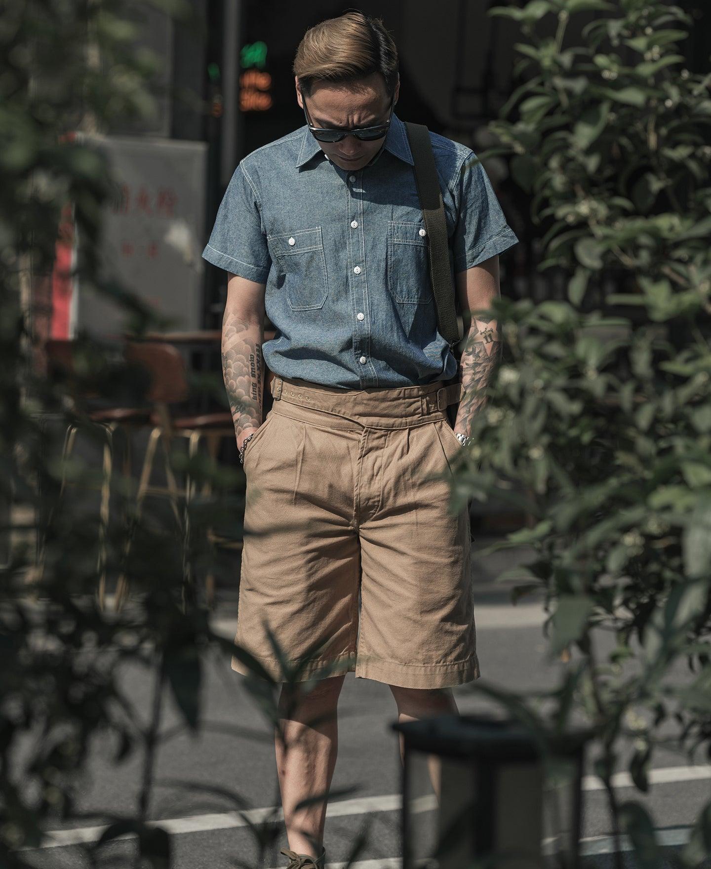 Chambray Short Sleeve Work Shirt Product Image