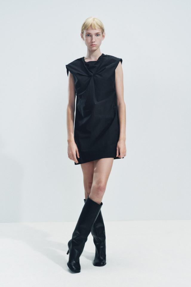 KNOTTED MINI DRESS ZW COLLECTION Product Image