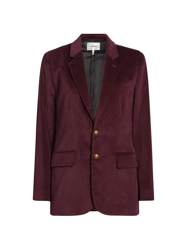 Womens Everyday Velvet Blazer Product Image