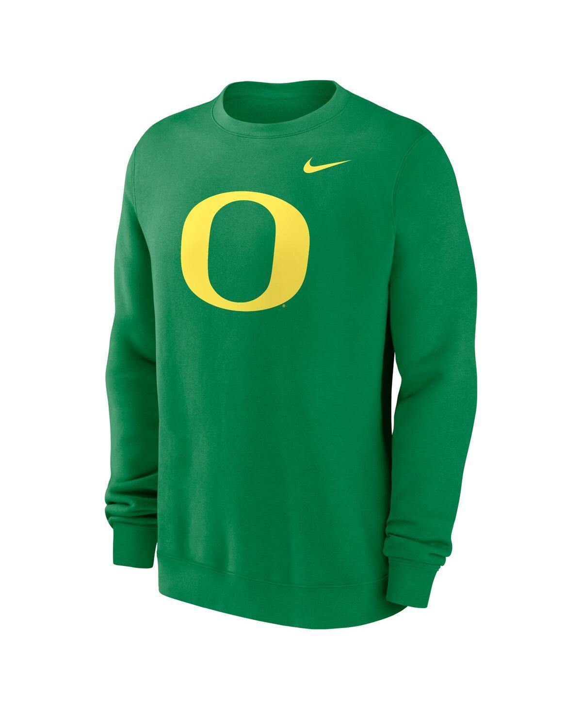 NIKE Men's Green Oregon Ducks Primetime Evergreen Fleece Pullover Sweatshirt Product Image