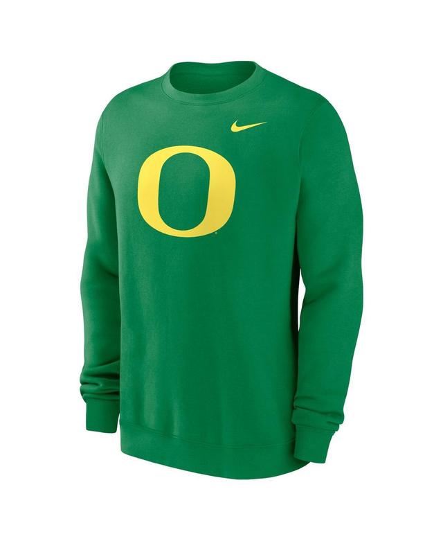 NIKE Men's Green Oregon Ducks Primetime Evergreen Fleece Pullover Sweatshirt Product Image