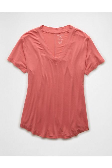 AE Soft Sexy Oversized V-Neck T-Shirt Women's Product Image