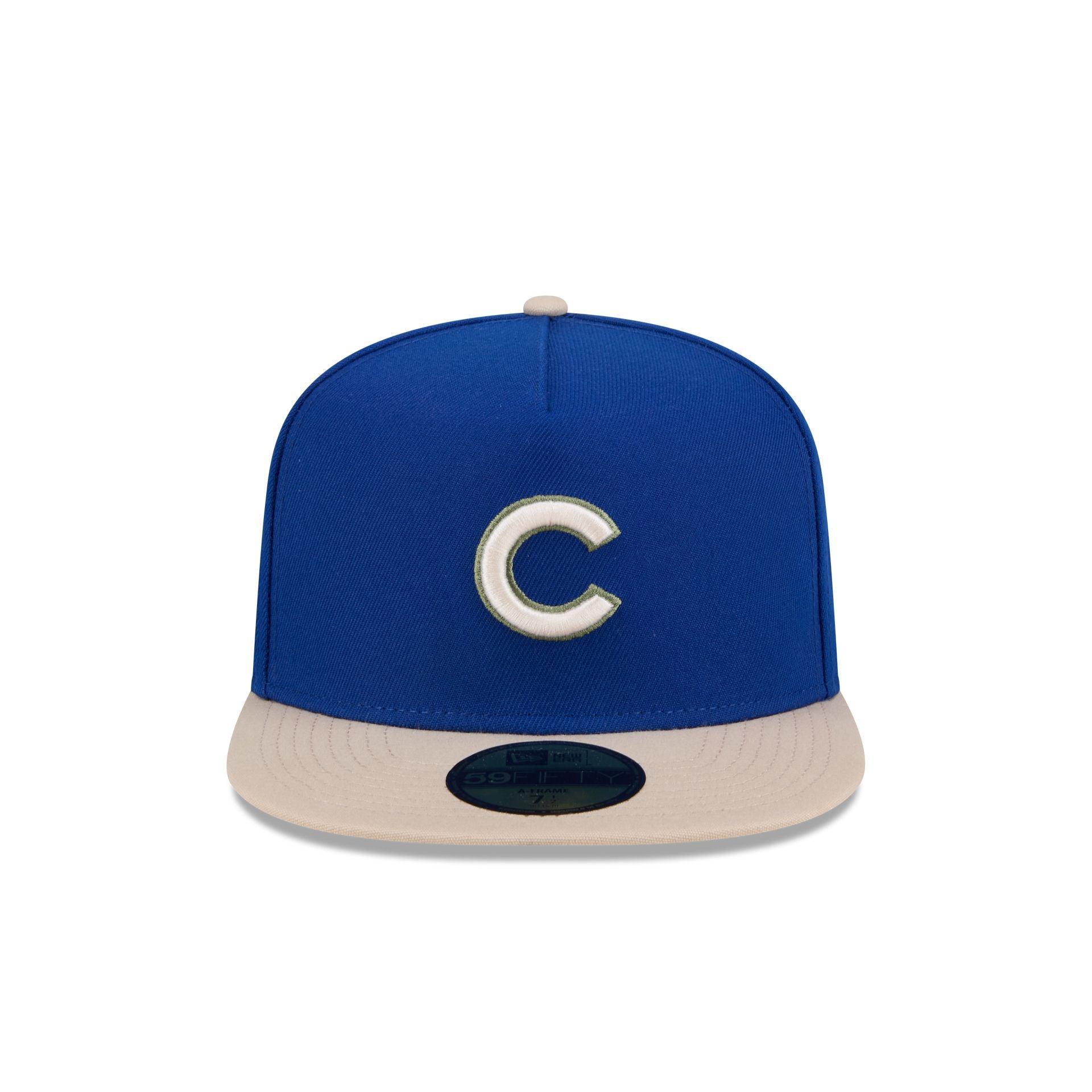 Chicago Cubs Canvas 59FIFTY A-Frame Fitted Hat Male Product Image