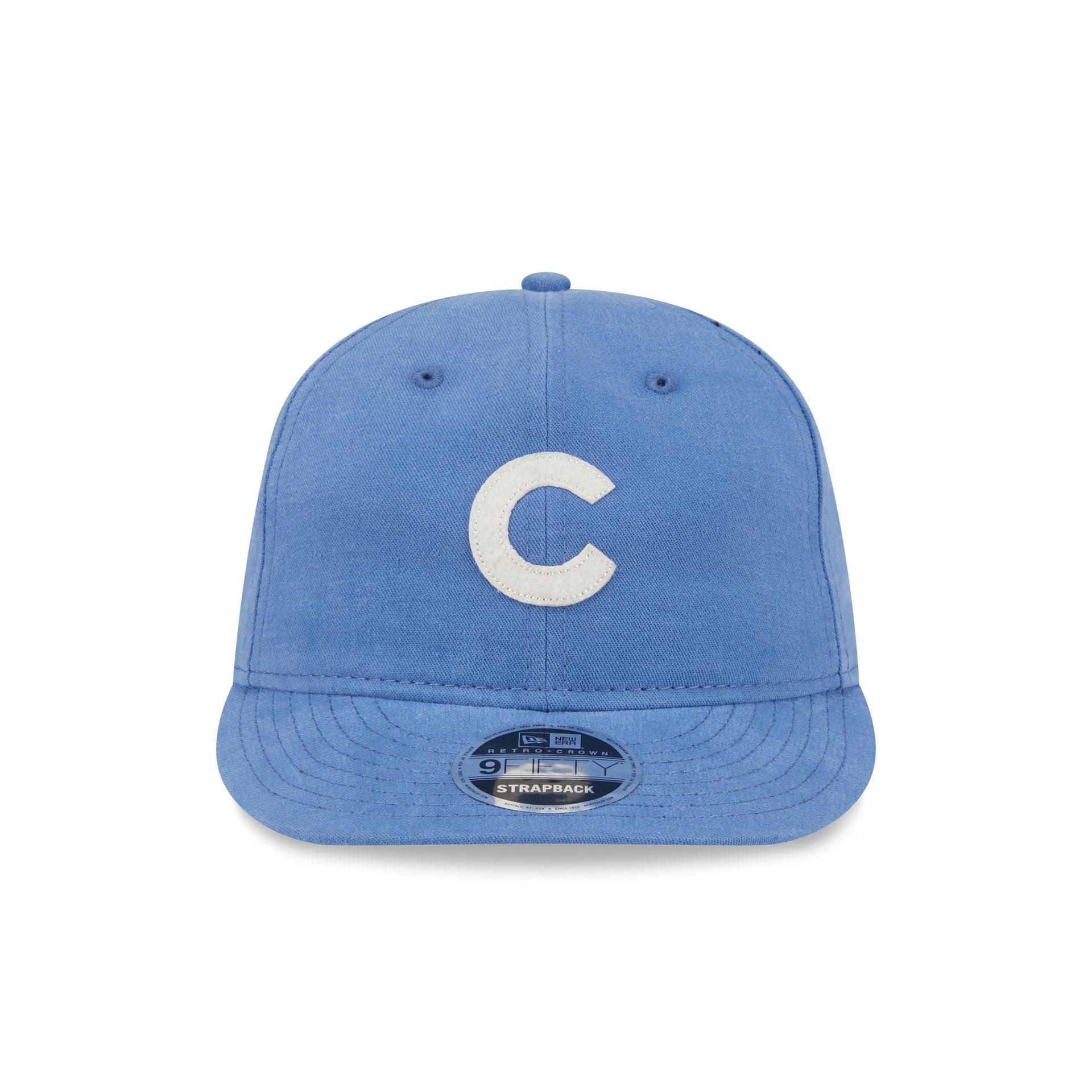 Chicago Cubs Canvas Felt Retro Crown 9FIFTY Adjustable Hat Male Product Image