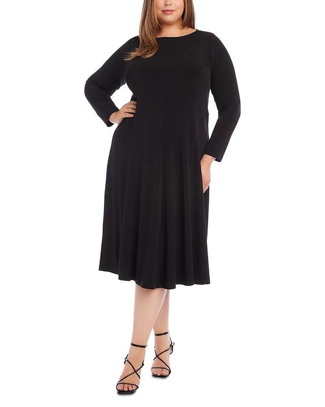 Karen Kane Kate Long Sleeve Jersey Midi Dress Product Image