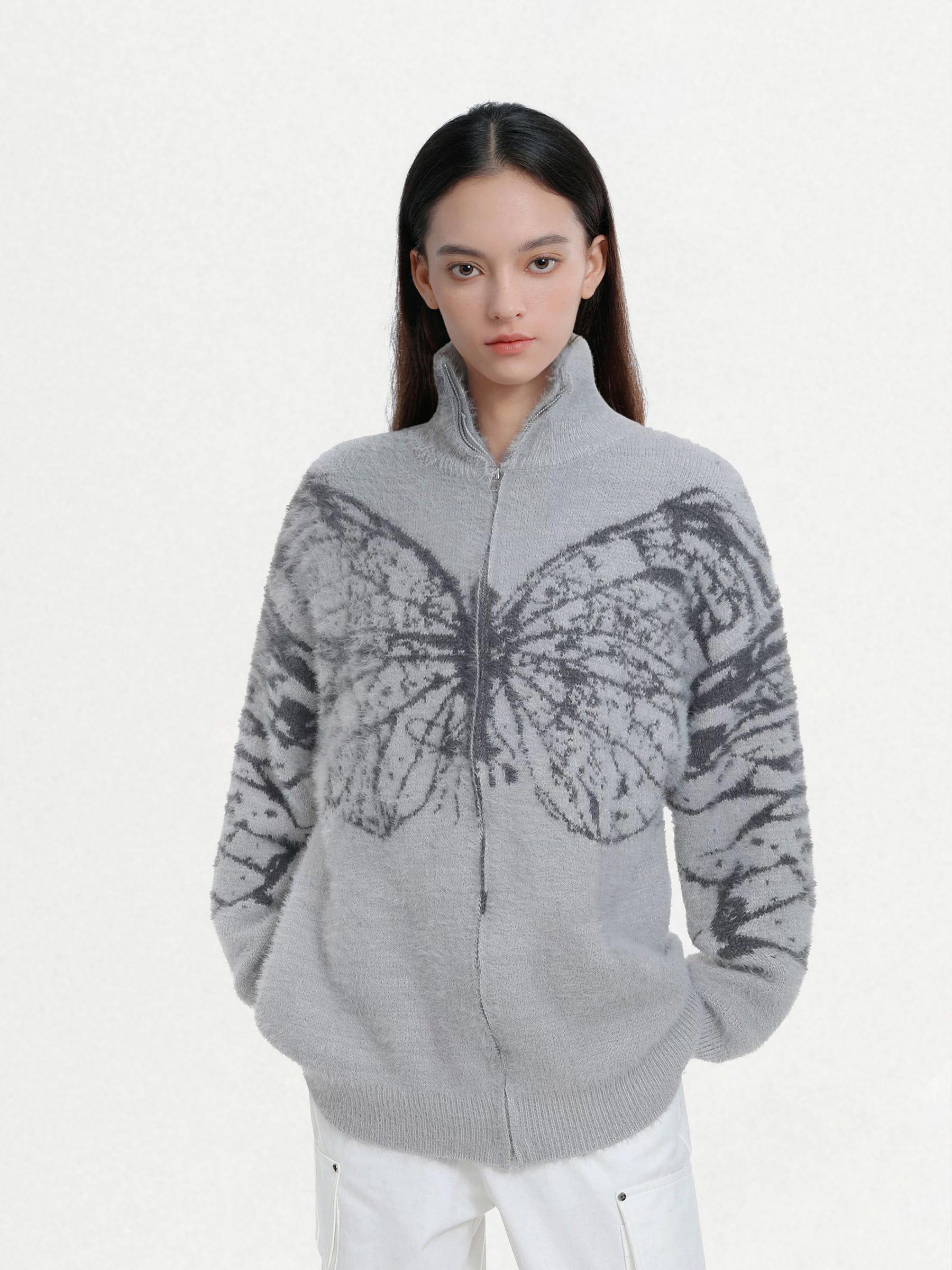 Aelfric Eden Butterfly Jacquard Cardigan Product Image