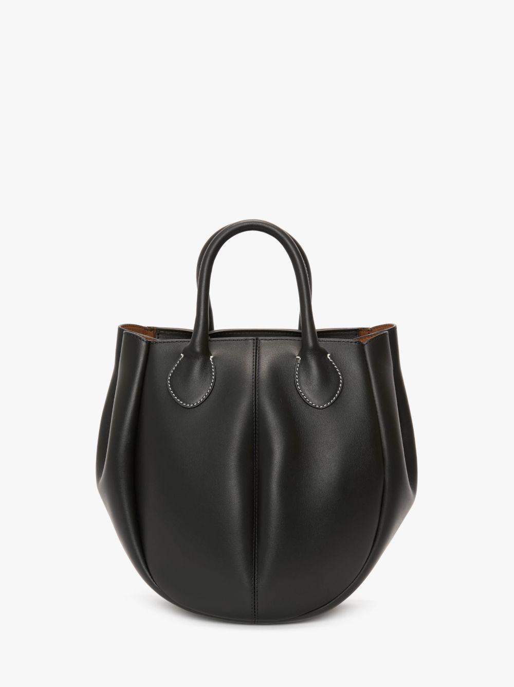 SMALL PUNCH TOTE - LEATHER SHOULDER BAG in black | JW Anderson US  Product Image