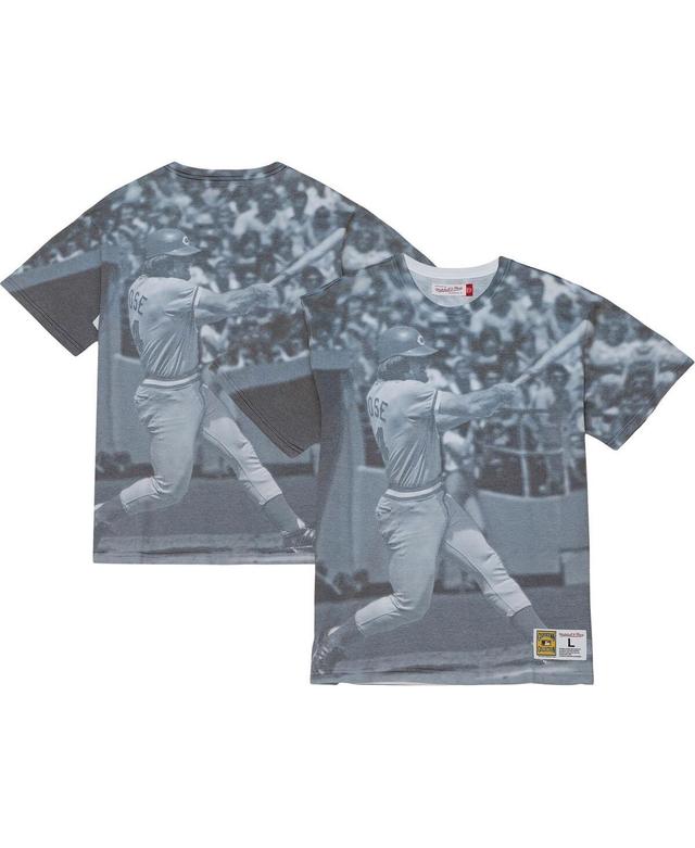 Mens Mitchell & Ness Pete Rose Cincinnati Reds Cooperstown Collection Highlight Sublimated Player Graphic T-Shirt Product Image