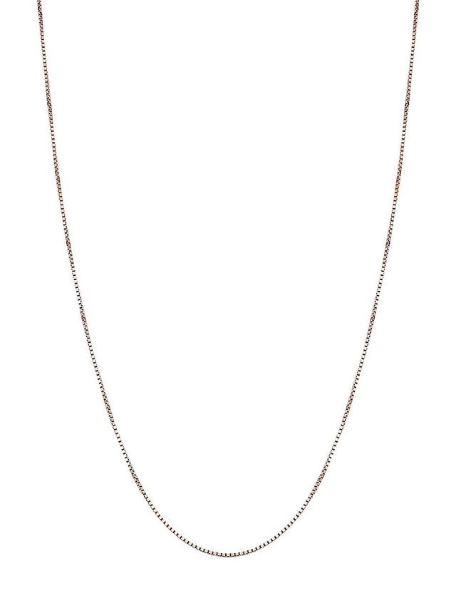 Womens 14K Rose Solid Gold Bodega Box Chain Product Image