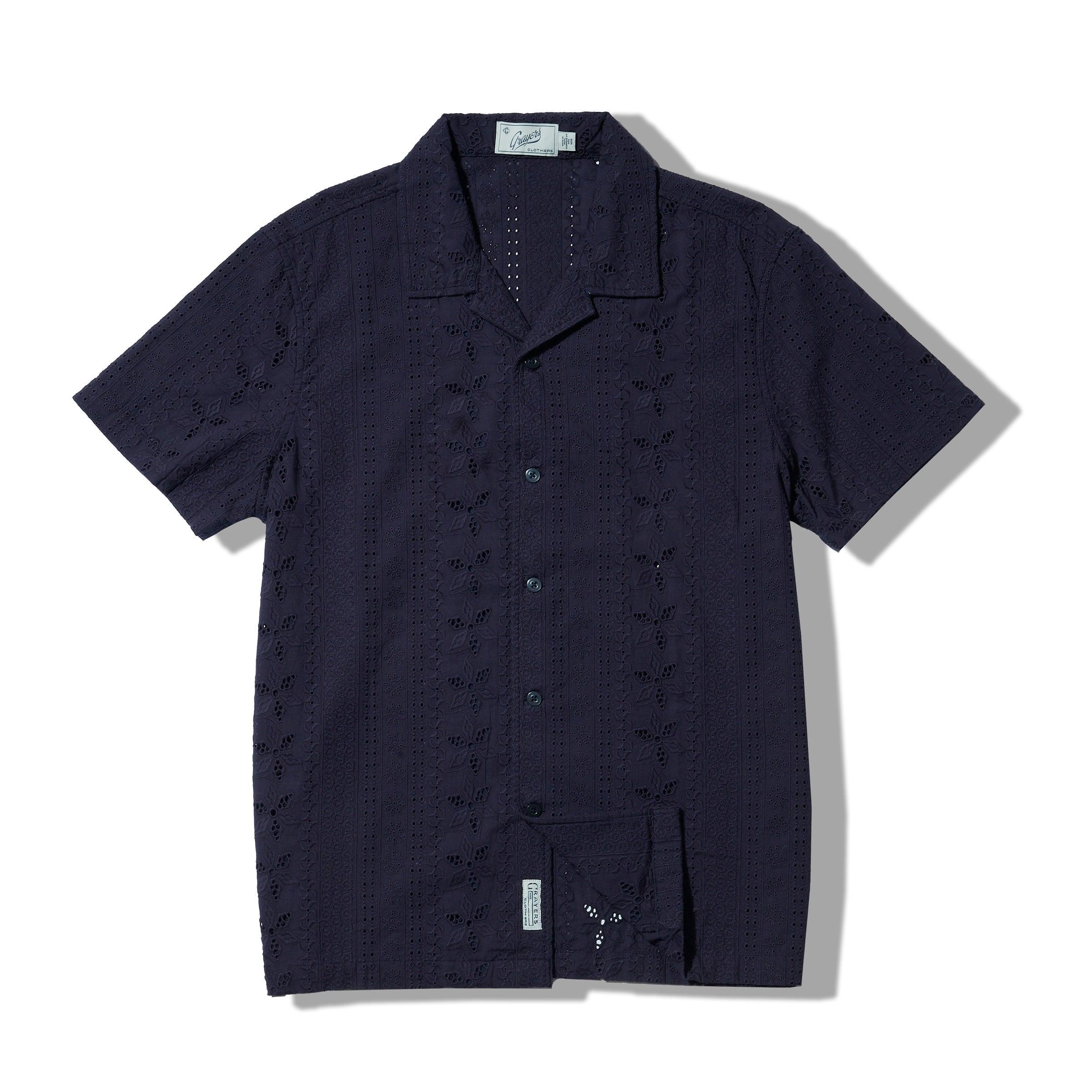 The Resort Embroidered Shirt - Graphite Product Image