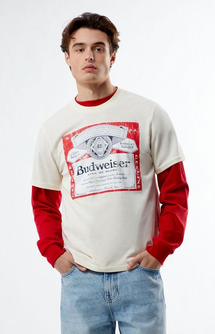 Budweiser Mens By PacSun Notes T-Shirt Product Image